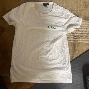 A.P.C. cotton White T-shirt Leanne Sz S